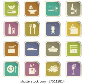 Food and kitchen symbol for web icons