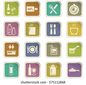 Food and kitchen symbol for web icons