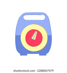 food kitchen timer cartoon. speed equipment, countdown cook food kitchen timer sign. isolated symbol vector illustration