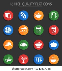 food and kitchen vector icons for web and user interface design
