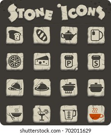 food and kitchen vector icons for web and user interface design
