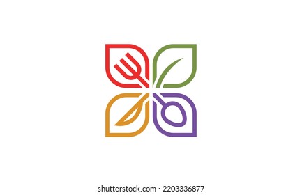 food or kitchen vector logo design