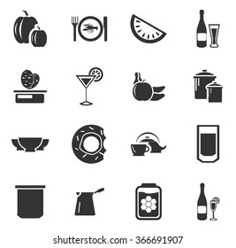 Food and kitchen web icons