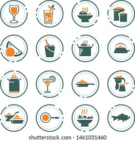 Food and kitchen web icons for user interface design