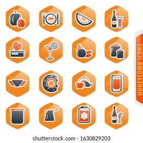 Food and kitchen web icons for user interface design