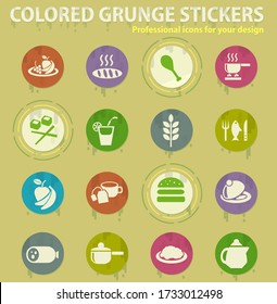 food and kitchen web icons for user interface design