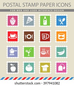food and kitchen web icons for user interface design