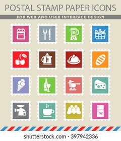 food and kitchen web icons for user interface design
