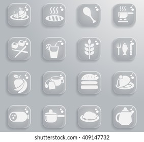 food and kitchen web icons for user interface design