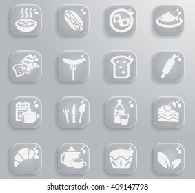 food and kitchen web icons for user interface design