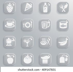 food and kitchen web icons for user interface design