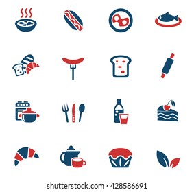 food and kitchen web icons for user interface design