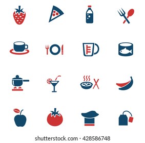 food and kitchen web icons for user interface design