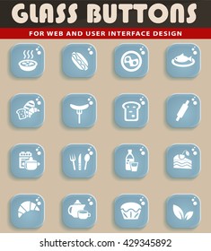 food and kitchen web icons for user interface design