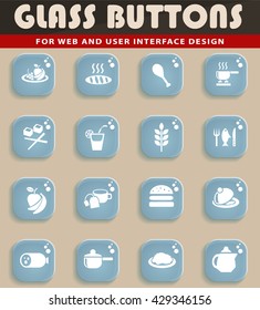 food and kitchen web icons for user interface design