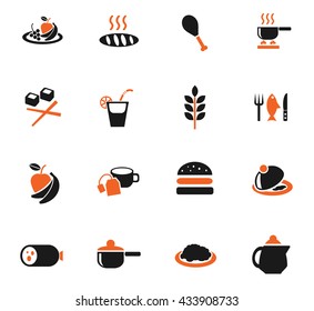 food and kitchen web icons for user interface design