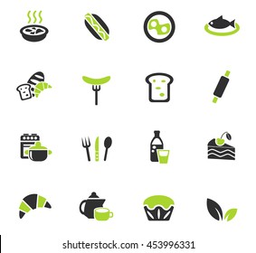 food and kitchen web icons for user interface design