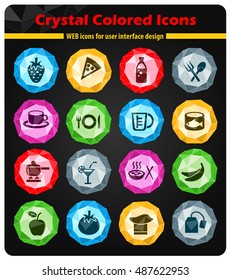 food and kitchen web icons for user interface design