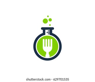 Food Lab Icon Logo Design Element