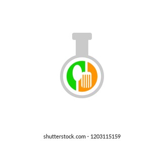 Food Lab Logo Design Element