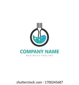 Food Lab Logo Design Template