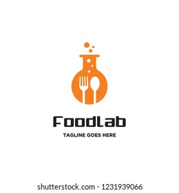 Food Lab Logo Icon Vector