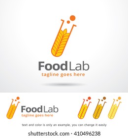 Food Lab Logo Template Design Vector