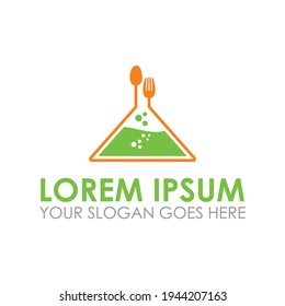 food lab vector , laboratory logo