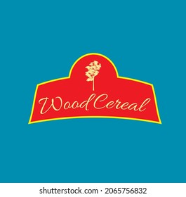 food label vector logo design for brand ,packaging logo