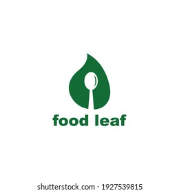 Food Leaf Logo Simple Symbols Restaurant