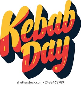 letras de comida como promoción del día del kebab