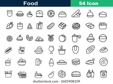Food Line art vector Icon
