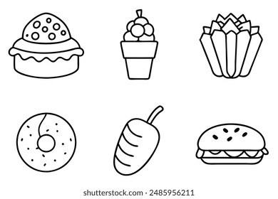 Food Line Art Vibrant Illustration Designs and Techniques Inspiration