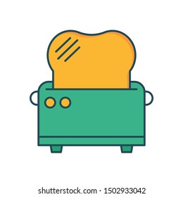 food line color icons for   bread  &   food 