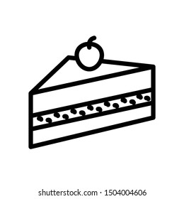 food line color icons for Cherry & food