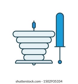 food line color icons for  doner kebab  &  kebab stick 