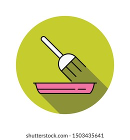 food line color icons for plate & kitchen