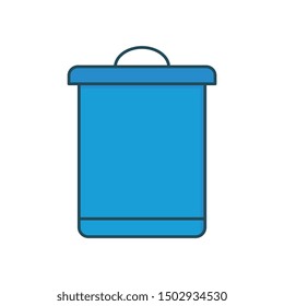 food line color icons for  waste  &  basket 