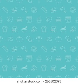 food line icon pattern set