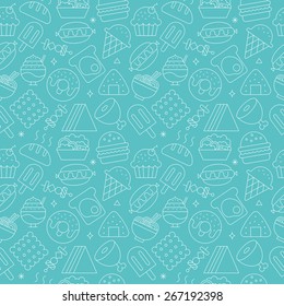 food line icon pattern set