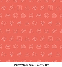 food line icon pattern set