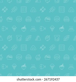 food line icon pattern set
