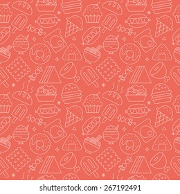 food line icon pattern set