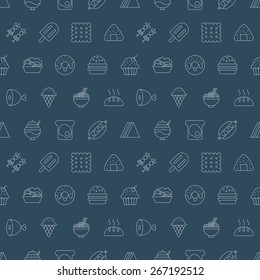 food line icon pattern set