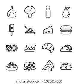 Food Line Icons Pack 