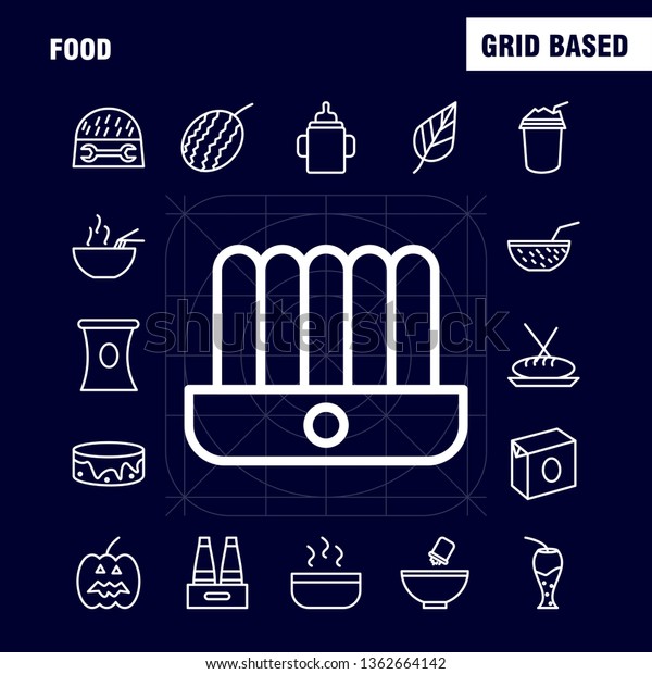 Food  Line Icons Set For Infographics, Mobile
UX/UI Kit And Print Design. Include: Fruit, Water Melon, Food,
Meal, Fruit, Juice, Food, Collection Modern Infographic Logo and
Pictogram. - Vector