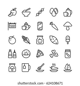 Food Line Vector Icons 11