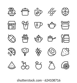 Food Line Vector Icons 17
