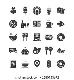 Food Line Vector Icons