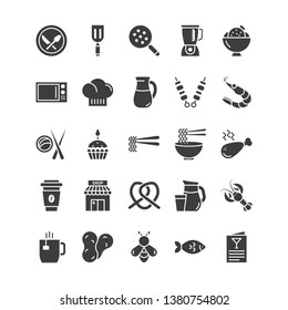 Food Line Vector Icons